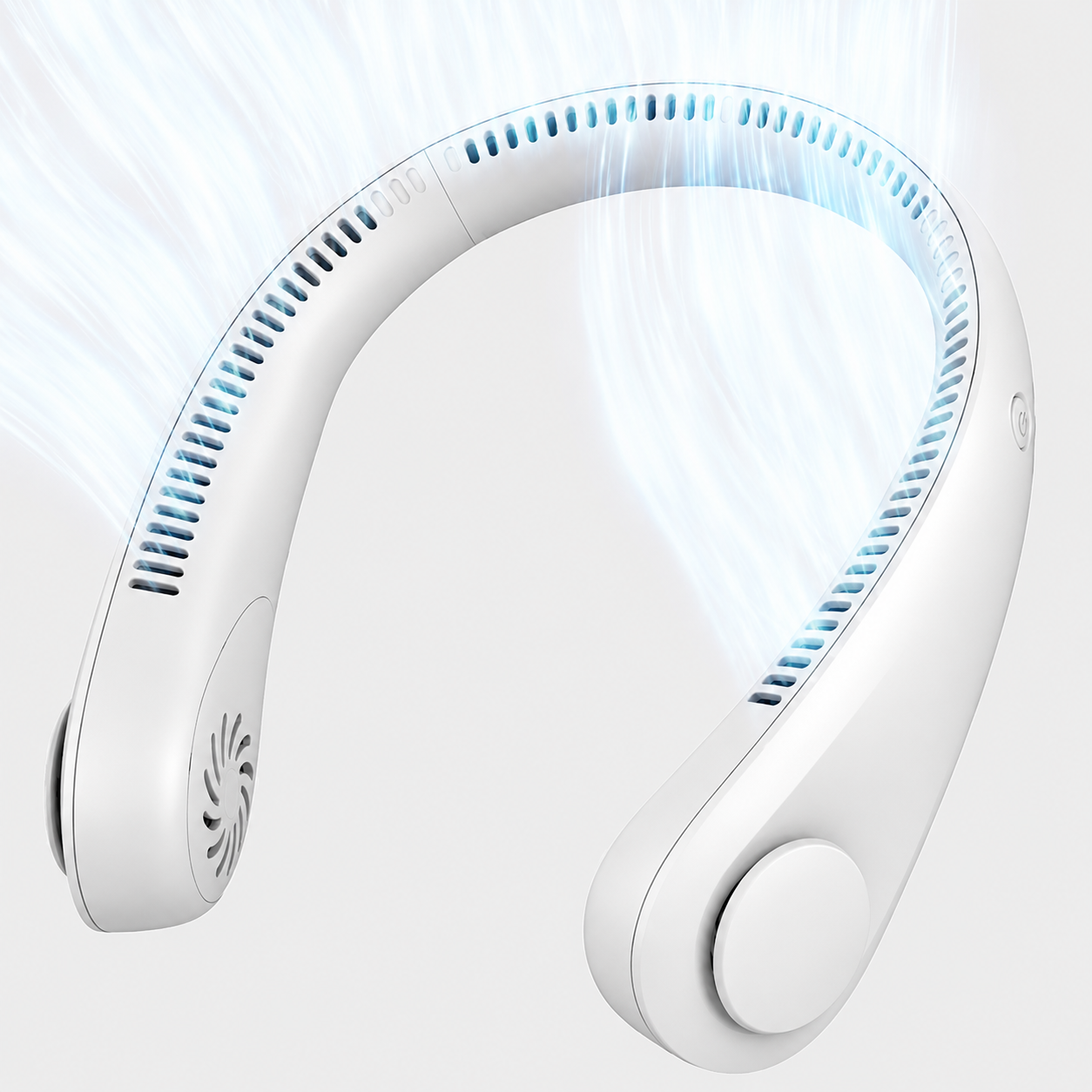 Neck Fan™ | Portable Neck Fan, Hands Free Bladeless Fan | 4000 mAh Battery Rechargeable Fan for Heavy Activity