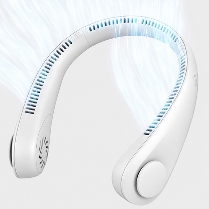 Neck Fan™ | Portable Neck Fan, Hands Free Bladeless Fan | 4000 mAh Battery Rechargeable Fan for Heavy Activity