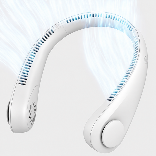 Neck Fan™ | Portable Neck Fan, Hands Free Bladeless Fan | 4000 mAh Battery Rechargeable Fan for Heavy Activity