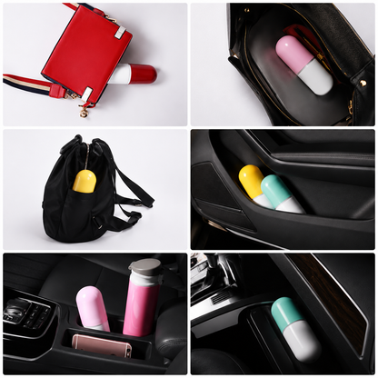 Mini Capsule Umbrella | Lightweight, Anti-UV, Windproof & Waterproof | Travel-Friendly Compact Design