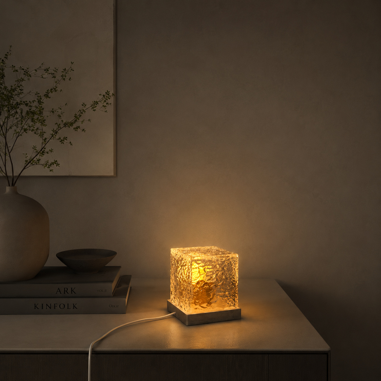 Aestheic Rotating Water Ripple Night Light Aura Lamp