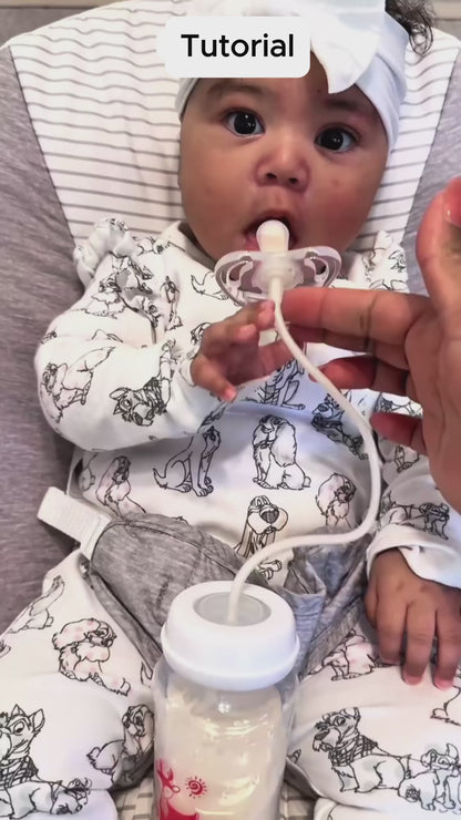 Baby Feeding Bottle with Weighted Straw 150ml | BPA Free & Anti-Colic Straw | Hands-Free Bottle